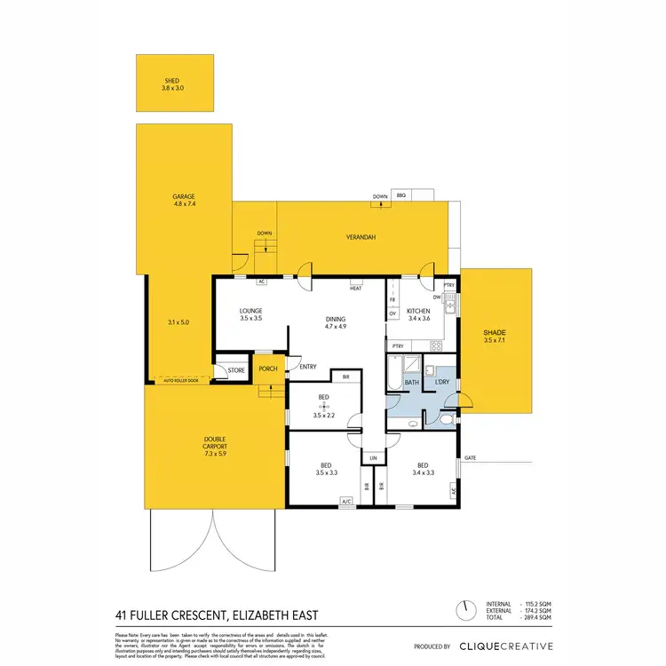 Floorplan of Homely house listing, 41 Fuller Crescent, Elizabeth East SA 5112