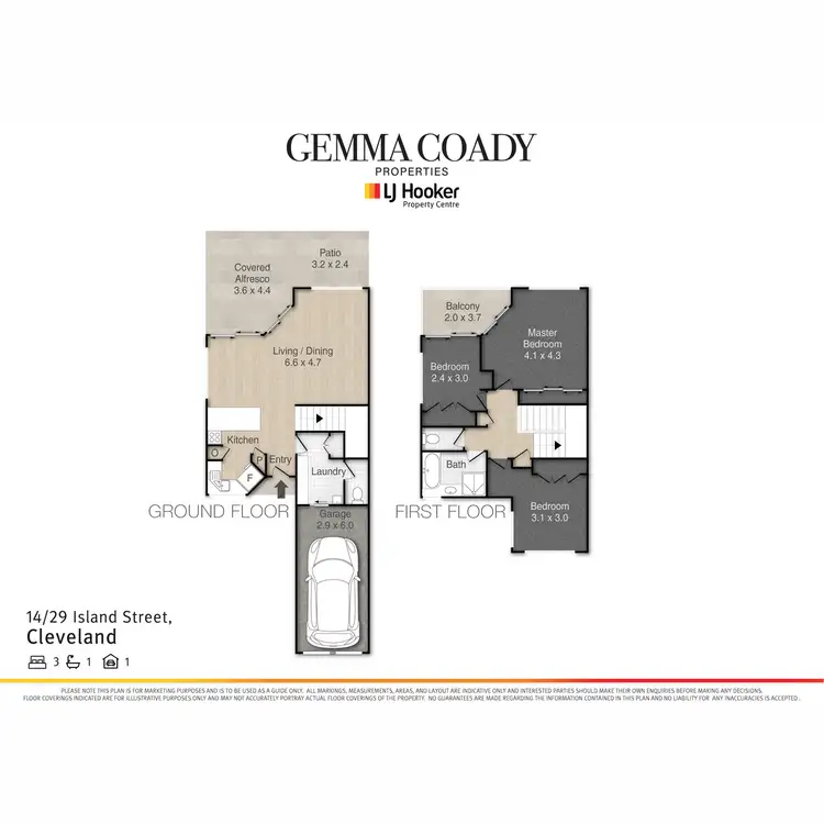 Floorplan of Homely townhouse listing, 14/29 Island Street, Cleveland QLD 4163