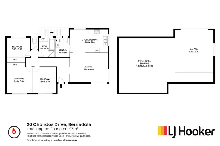 Floorplan of Homely house listing, 20 Chandos Drive, Berriedale TAS 7011