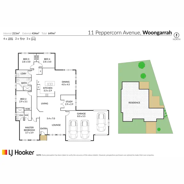 Floorplan of Homely house listing, 11 Peppercorn Avenue, Woongarrah NSW 2259