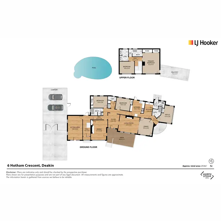 Floorplan of Homely house listing, 6 Hotham Crescent, Deakin ACT 2600
