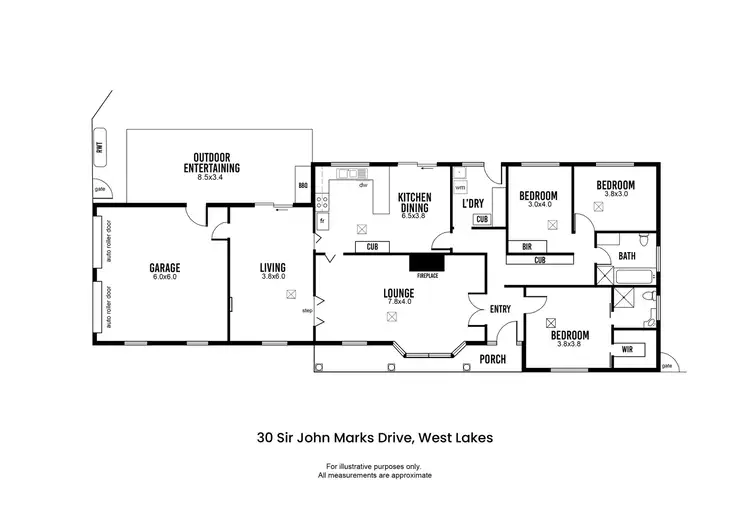 Floorplan of Homely house listing, 30 Sir John Marks Drive, West Lakes SA 5021