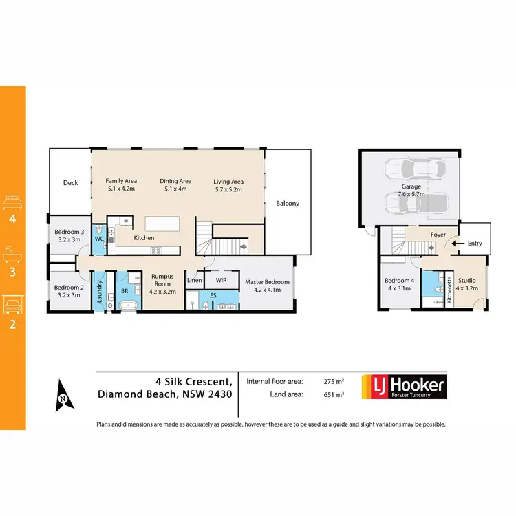 Floorplan of Homely house listing, 4 Silk Crescent, Diamond Beach NSW 2430
