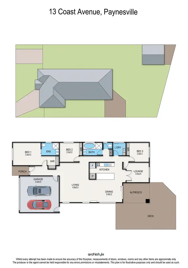 Floorplan of Homely house listing, 13 Coast Avenue, Paynesville VIC 3880