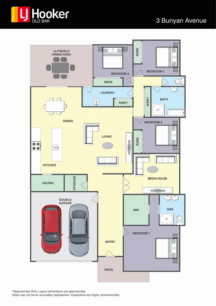 Floorplan of Homely house listing, 3 Bunyan Avenue, Old Bar NSW 2430