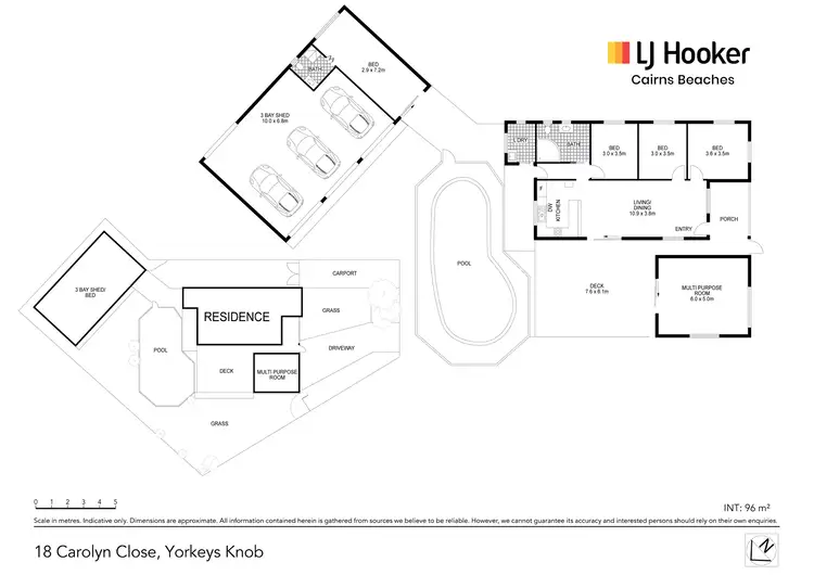 Floorplan of Homely house listing, 18 Carolyn Close, Yorkeys Knob QLD 4878