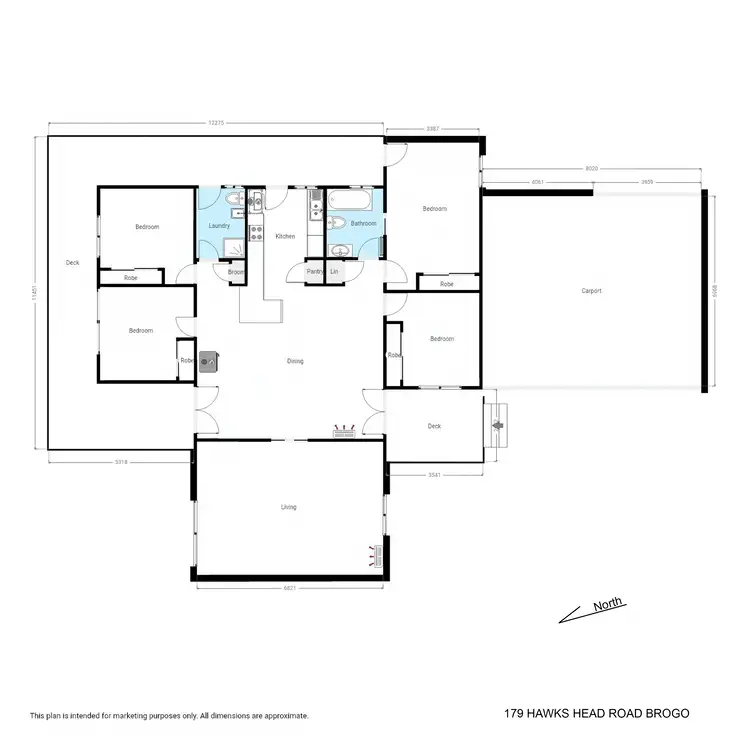 Floorplan of Homely rural property listing, 179 Hawks Head Road, Brogo NSW 2550