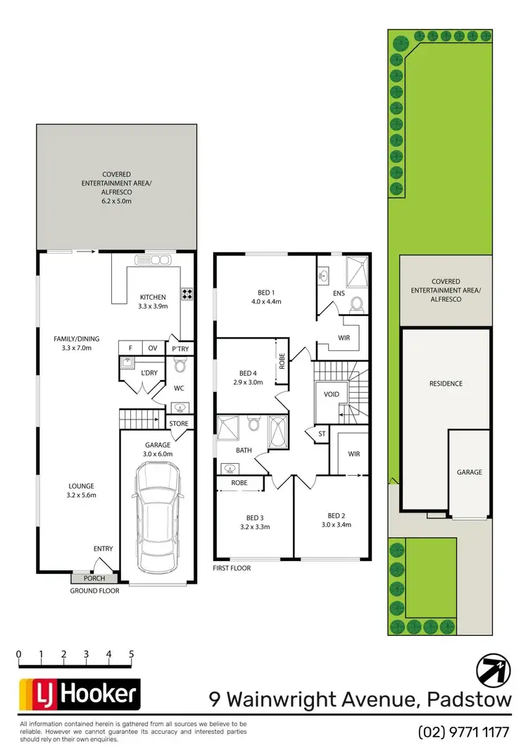 Floorplan of Homely semi-detached listing, 9A Wainwright Avenue, Padstow NSW 2211
