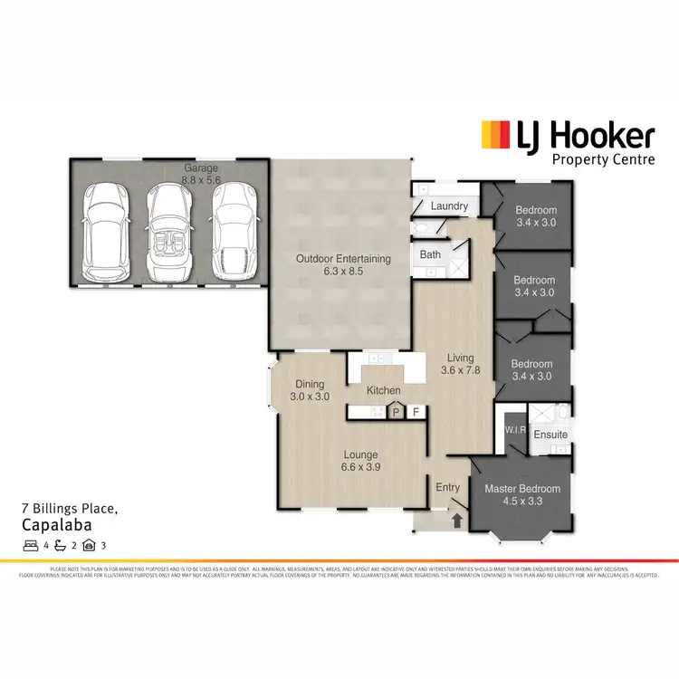 Floorplan of Homely house listing, 7 Billings Place, Capalaba QLD 4157