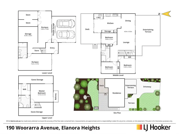 Floorplan of Homely house listing, 190 Woorarra Avenue, Elanora Heights NSW 2101
