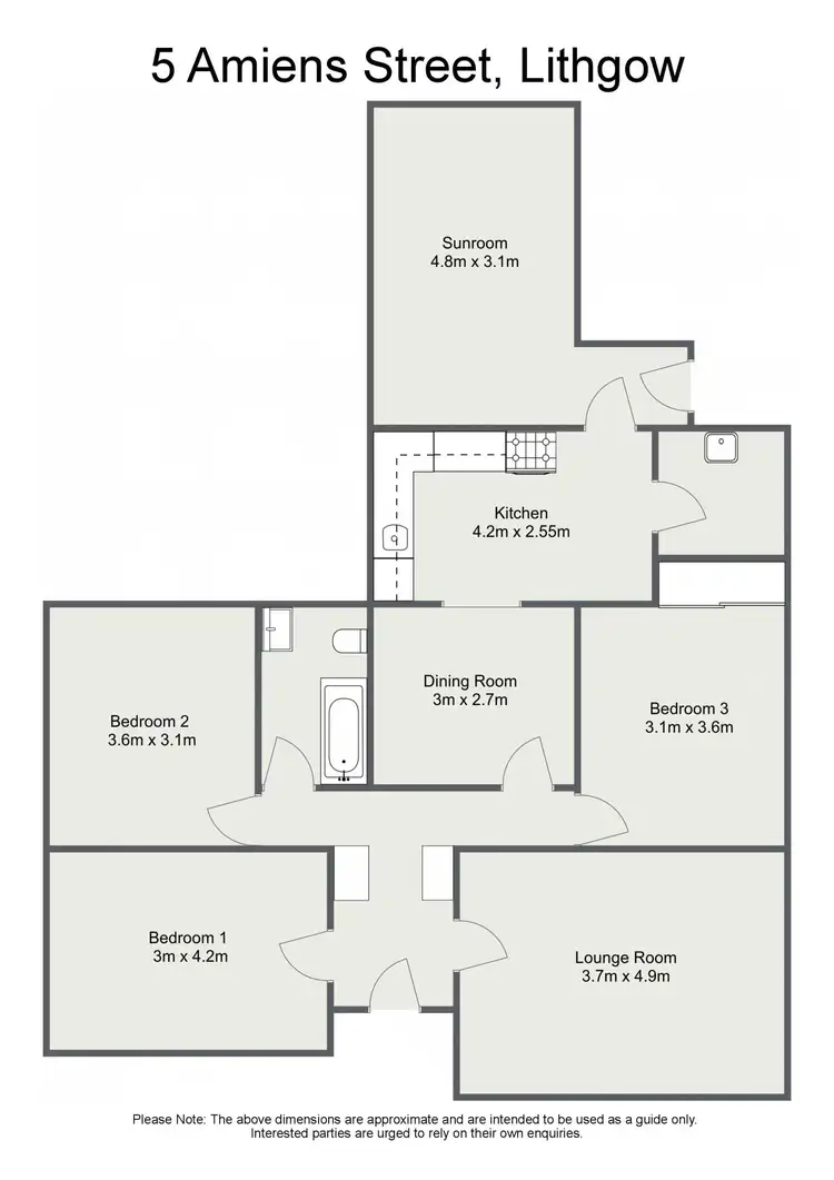 Floorplan of Homely house listing, 5 Amiens Street, Lithgow NSW 2790