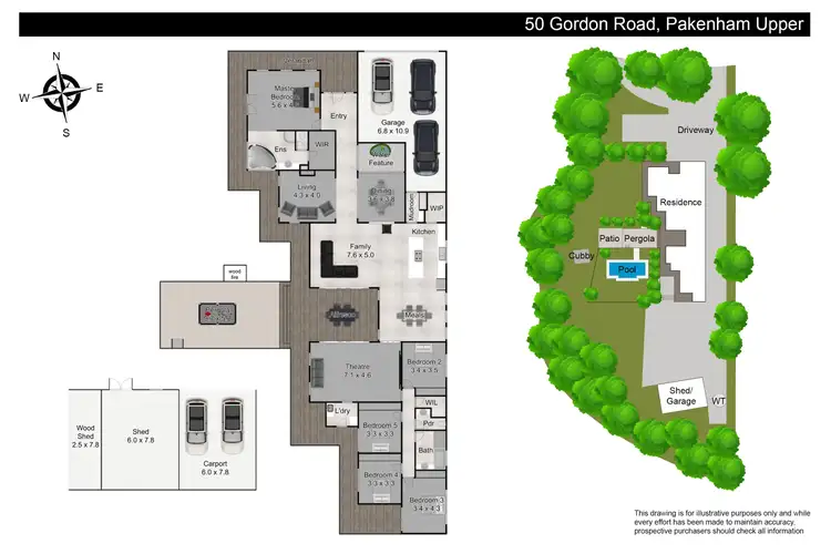 Floorplan of Homely house listing, 50 Gordon Road, Pakenham Upper VIC 3810