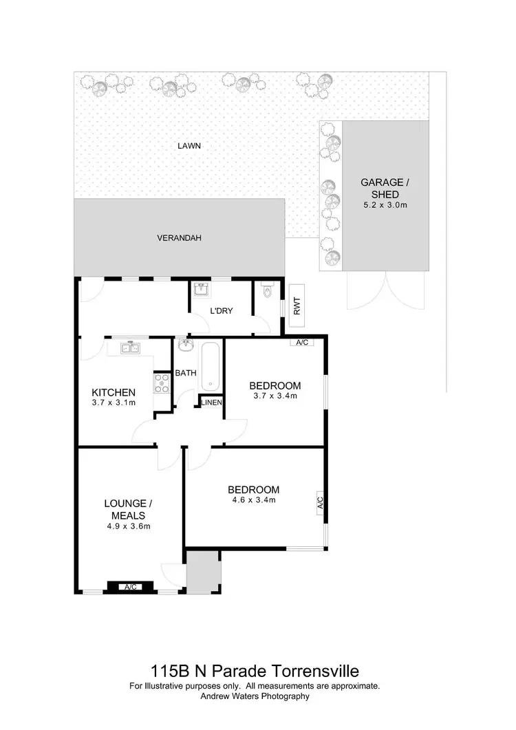 Floorplan of Homely house listing, 115B North Parade, Torrensville SA 5031