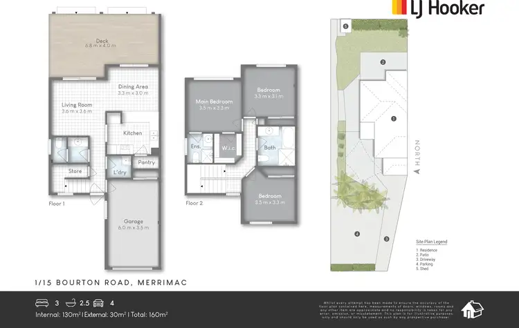 Floorplan of Homely townhouse listing, 1/15 Bourton Road, Merrimac QLD 4226