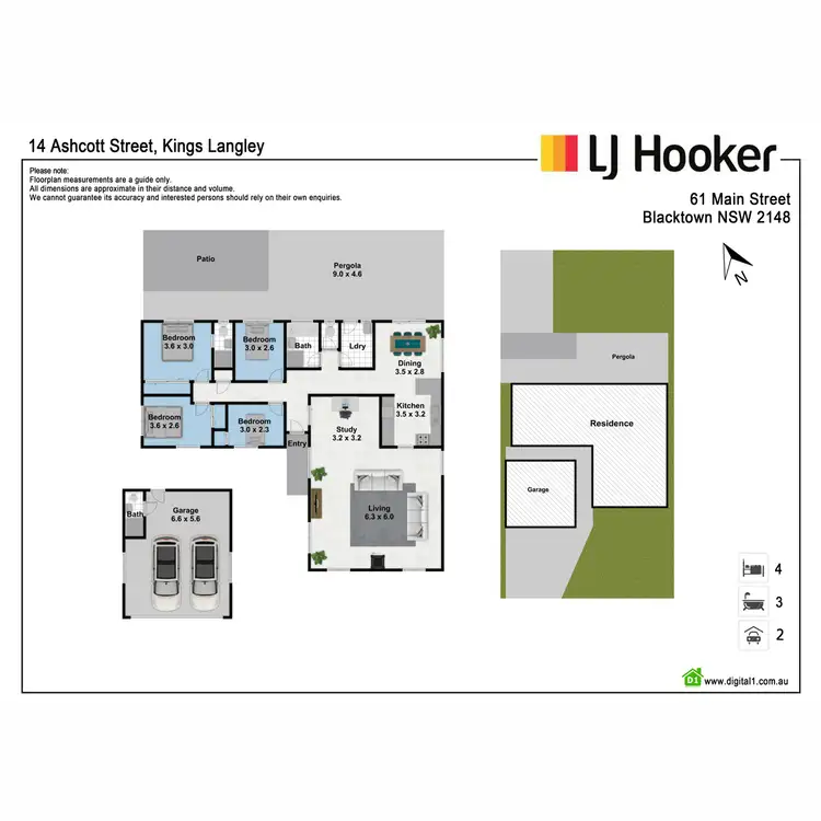 Floorplan of Homely house listing, 14 Ashcott Street, Kings Langley NSW 2147