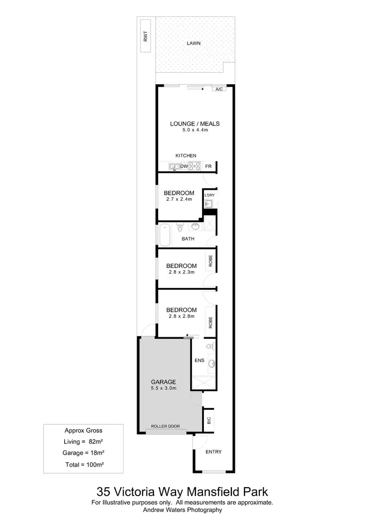 Floorplan of Homely house listing, 35 Victoria Way, Mansfield Park SA 5012