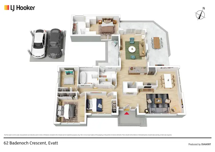 Floorplan of Homely house listing, 62 Badenoch Crescent, Evatt ACT 2617