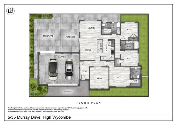 Floorplan of Homely unit listing, Unit 5/35 Murray Drive, High Wycombe WA 6057