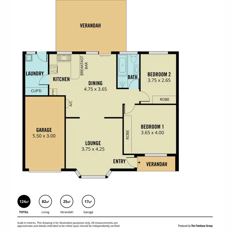 Floorplan of Homely unit listing, 8/1 Dale Avenue, Ridgehaven SA 5097
