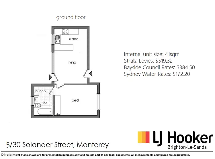 Floorplan of Homely unit listing, 5/30 Solander Street, Monterey NSW 2217