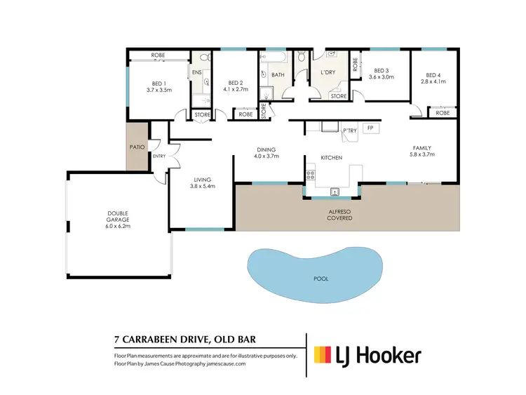Floorplan of Homely house listing, 7 Carrabeen Drive, Old Bar NSW 2430