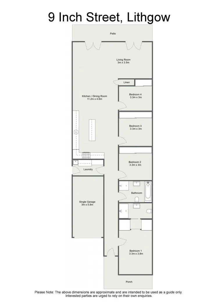 Floorplan of Homely house listing, 9 Inch Street, Lithgow NSW 2790