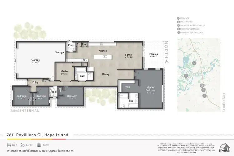 Floorplan of Homely house listing, 7811 Pavilions Close, Hope Island QLD 4212