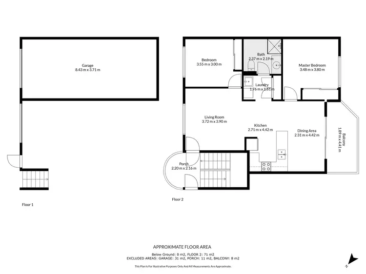 Floorplan of Homely unit listing, 2/38 Cairns Street, Cairns North QLD 4870