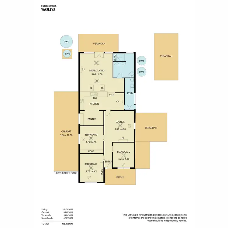 Floorplan of Homely house listing, 8 Station Street, Wasleys SA 5400