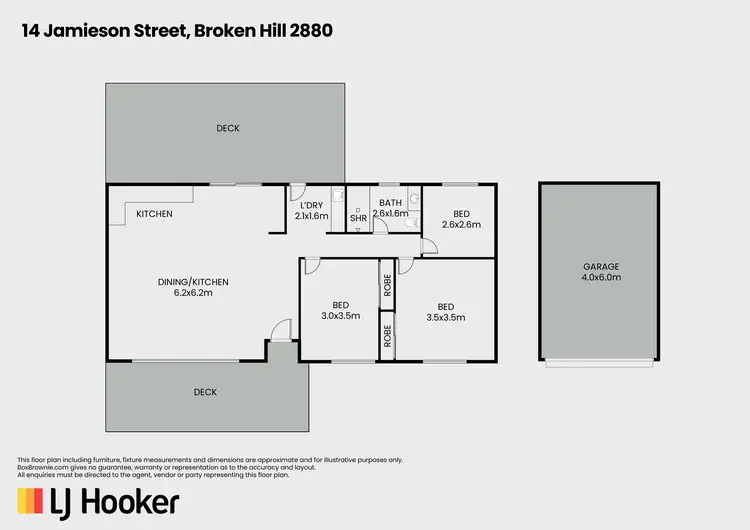 Floorplan of Homely house listing, 14 Jamieson Street, Broken Hill NSW 2880