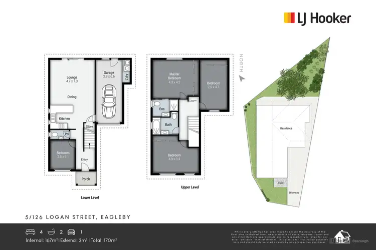 Floorplan of Homely townhouse listing, 5/126 Logan Street, Eagleby QLD 4207