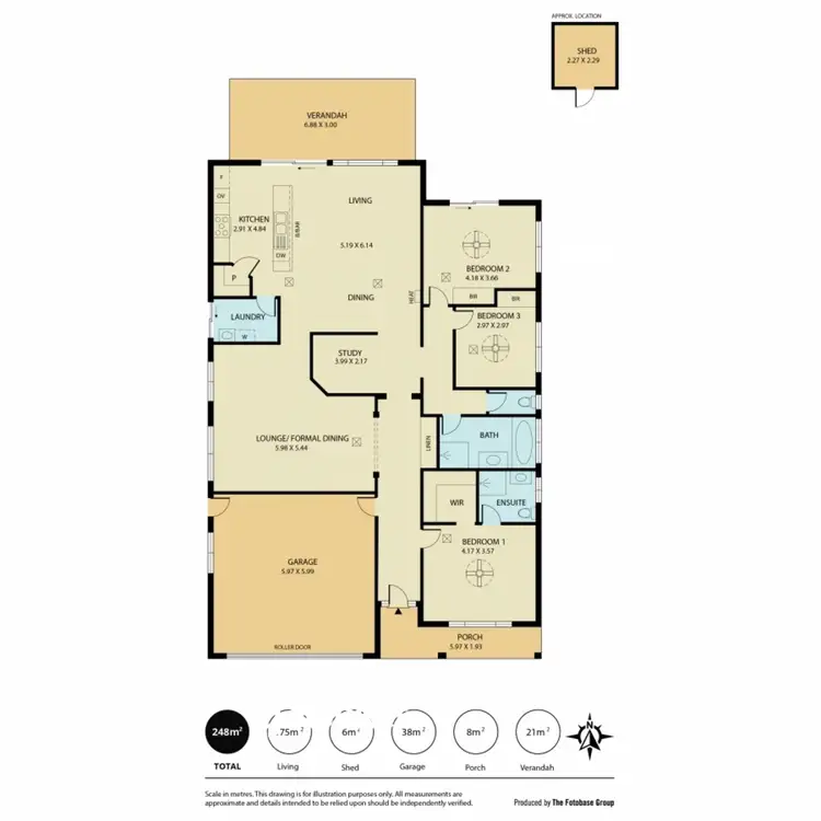 Floorplan of Homely house listing, 14 Linear Crescent, Walkley Heights SA 5098