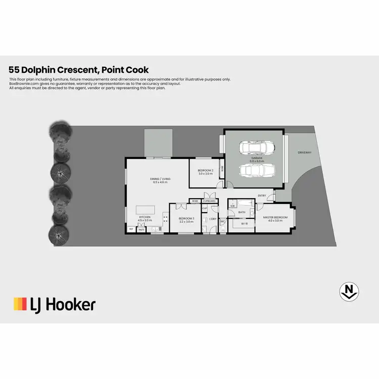 Floorplan of Homely house listing, 55 Dolphin Crescent, Point Cook VIC 3030