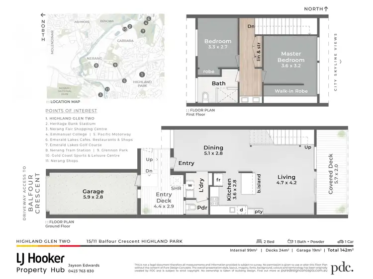 Floorplan of Homely townhouse listing, 15/11 Balfour Crescent, Highland Park QLD 4211