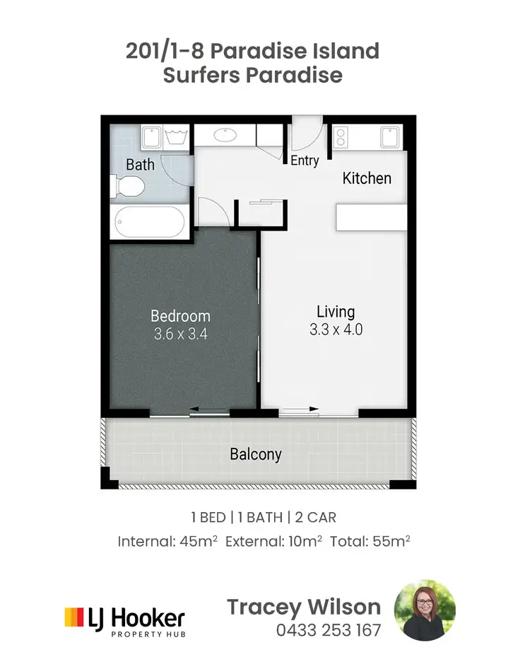 Floorplan of Homely unit listing, 201/1-8 Paradise Island, Surfers Paradise QLD 4217