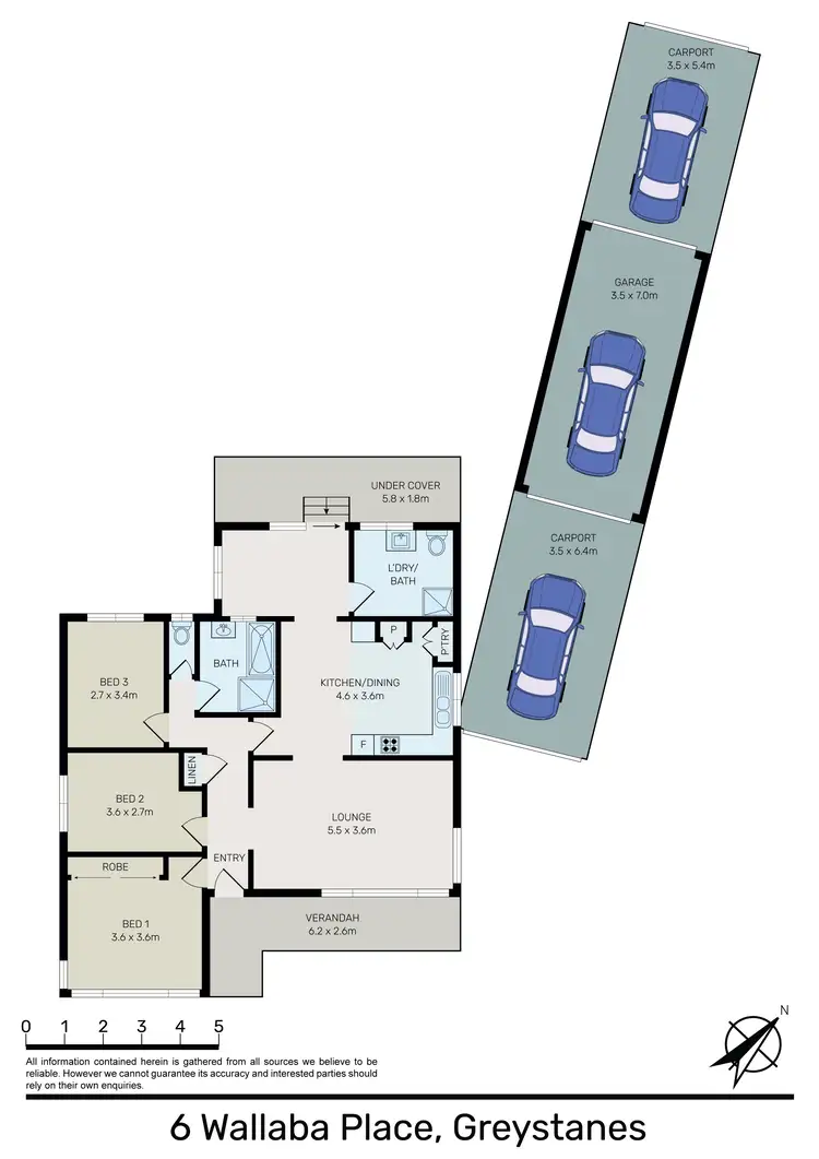 Floorplan of Homely house listing, 6 Wallaba Place, Greystanes NSW 2145
