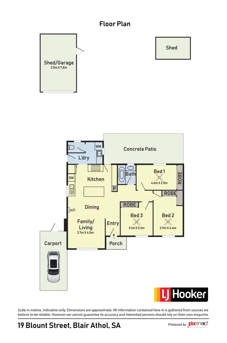 Floorplan of Homely house listing, 19 Blount St, Blair Athol SA 5084