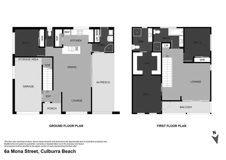 Floorplan of Homely house listing, 6A Mona Street, Culburra Beach NSW 2540
