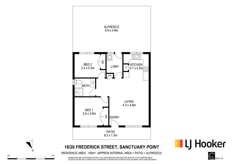 Floorplan of Homely unit listing, 3/18-20 Frederick Street, Sanctuary Point NSW 2540