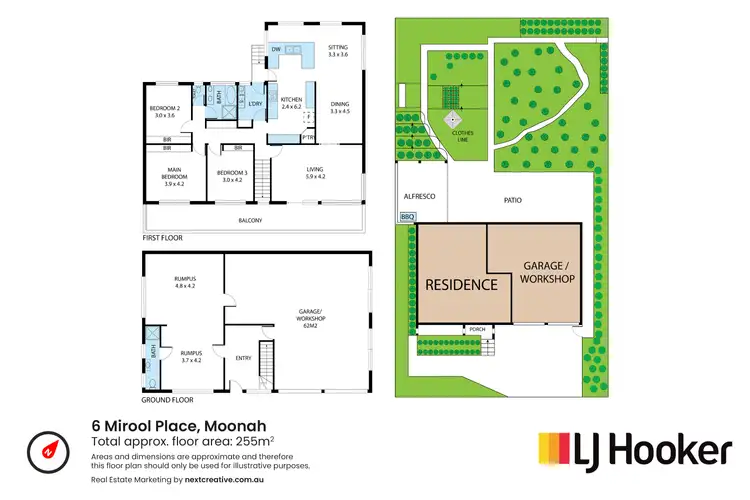 Floorplan of Homely house listing, 6 Mirool Place, Moonah TAS 7009