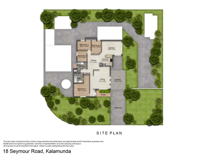 Floorplan of Homely house listing, 18 Seymour Road, Kalamunda WA 6076