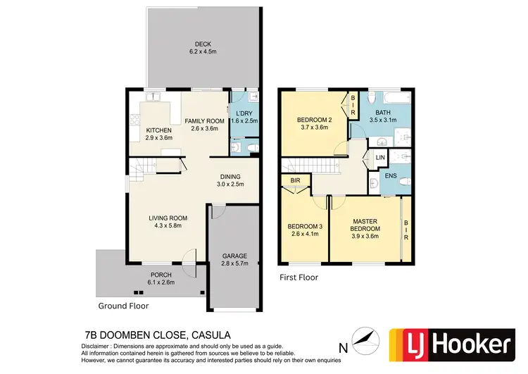Floorplan of Homely semi-detached listing, 7B Doomben Close, Casula NSW 2170