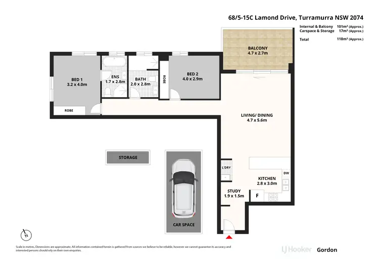 Floorplan of Homely apartment listing, 68/5-15C Lamond Drive, Turramurra NSW 2074