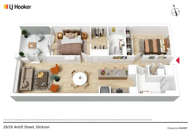 Floorplan of Homely apartment listing, 28/26 Antill Street, Dickson ACT 2602