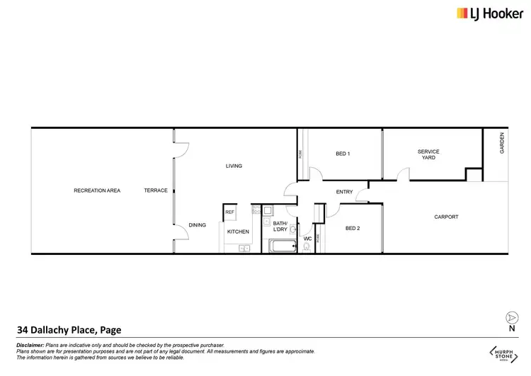 Floorplan of Homely townhouse listing, 34 Dallachy Place, Page ACT 2614