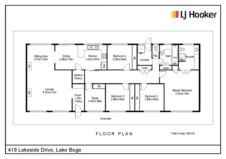 Floorplan of Homely house listing, 419 Lakeside Drive, Lake Boga VIC 3584