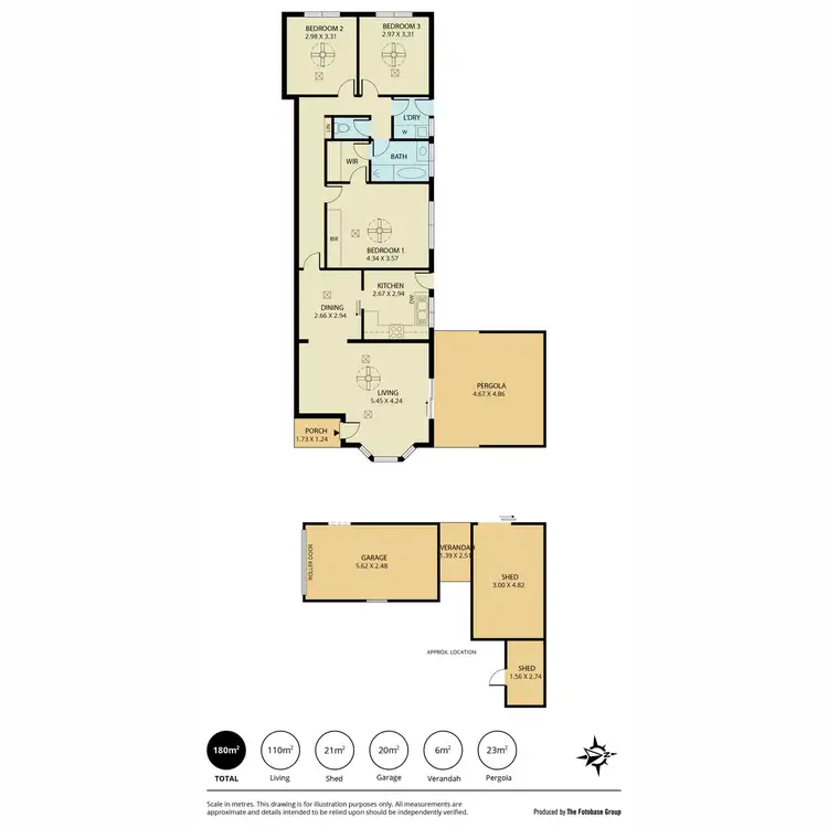 Floorplan of Homely unit listing, 4/188 Cross Road, Malvern SA 5061