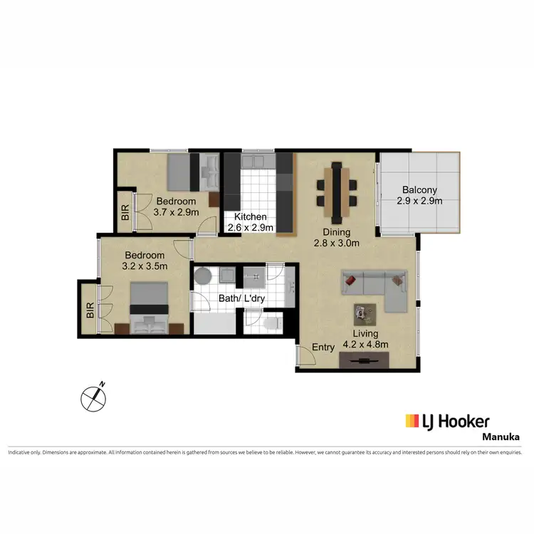 Floorplan of Homely apartment listing, 16/33 Dawes Street, Kingston ACT 2604