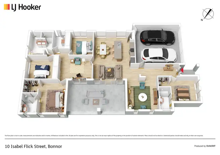 Floorplan of Homely house listing, 10 Isabel Flick Street, Bonner ACT 2914