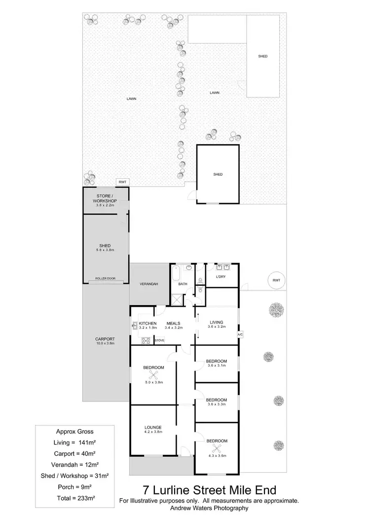 Floorplan of Homely house listing, 7 Lurline Street, Mile End SA 5031